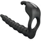 PRETTY LOVE - BLACKNEY PENIS RING WITH BLACK VIBRATING PLUG