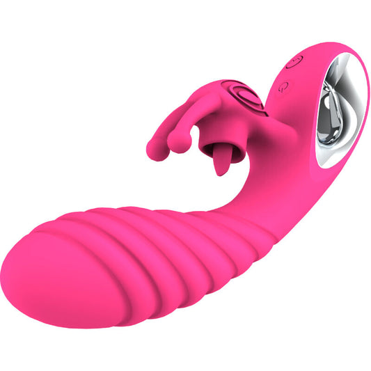 ARMONY - VICKY VIBRATOR RABBIT WITH TONGUE PULL RING FUCHSIA