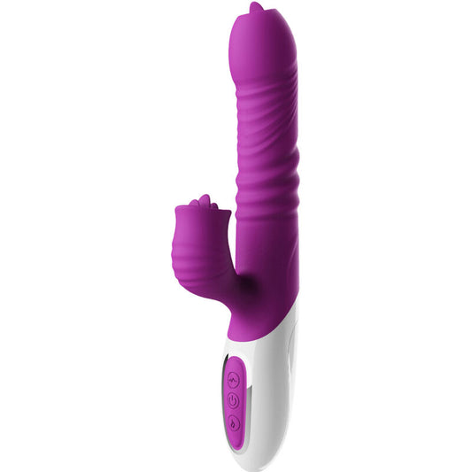 ARMONY - VIBRATOR &amp; THRUSTING DOUBLE TONGUE HEAT EFFECT VIOLET