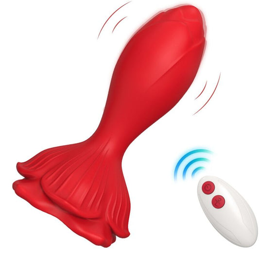 ARMONY - PINK VIBRATOR &amp; SMALL ANAL PLUG REMOTE CONTROL RED