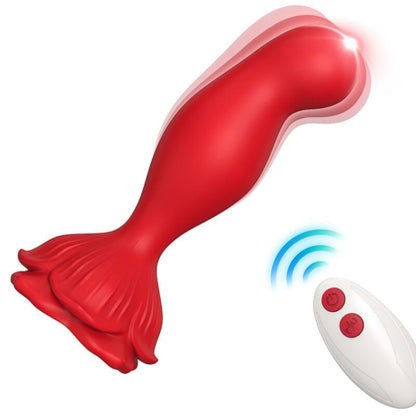 ARMONY - ROSA VIBRADOR & PLUG ANAL CONTROL REMOTO ROJO