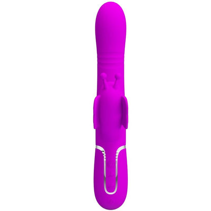 PRETTY LOVE - 4 IN 1 MULTIFUNCTION RABBIT VIBRATOR FUCHSIA BUTTERFLY