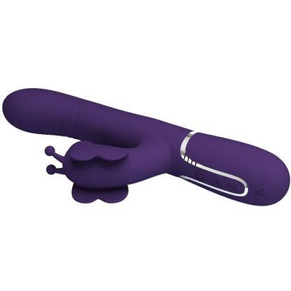 PRETTY LOVE - 4 IN 1 MULTIFUNCTION RABBIT VIBRATOR BUTTERFLY PURPLE