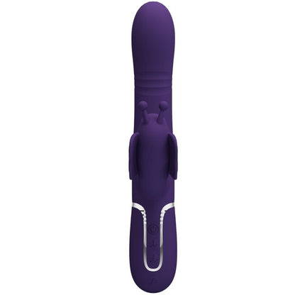 PRETTY LOVE - 4 IN 1 MULTIFUNCTION RABBIT VIBRATOR BUTTERFLY PURPLE