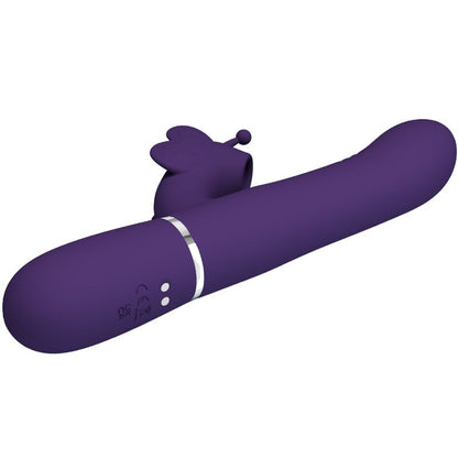 PRETTY LOVE - 4 IN 1 MULTIFUNCTION RABBIT VIBRATOR BUTTERFLY PURPLE