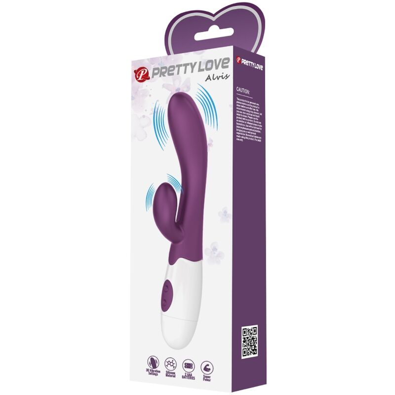 PRETTY LOVE - ALVIS VIBRATOR RABBIT &amp; G-SPOT PURPLE