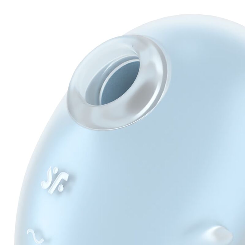 SATISFYER - CUTIE GHOST VIBRATOR LAY-ON LIGHT BLUE