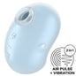 SATISFYER - CUTIE GHOST VIBRATOR LAY-ON LIGHT BLUE