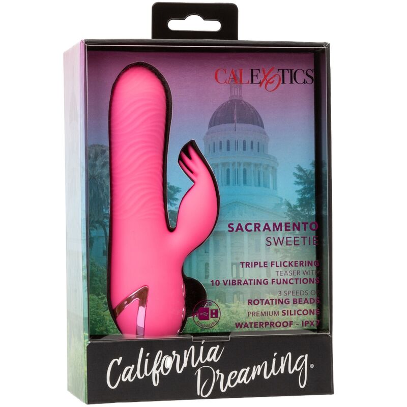 CALEXOTICS - SACRAMENTO SWEETIE VIBRADOR RABBIT ROSA BY CALIFORNIA DREAMING