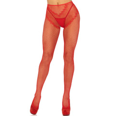 LEG AVENUE - CROTCHLESS FISHNET TIGHTS BLACK