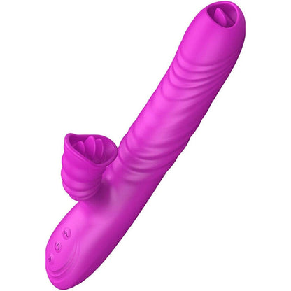 ARMONY - ANGELIA MULTIFUNCTION VIBRATOR DOUBLE TONGUE HEAT EFFECT VIOLET