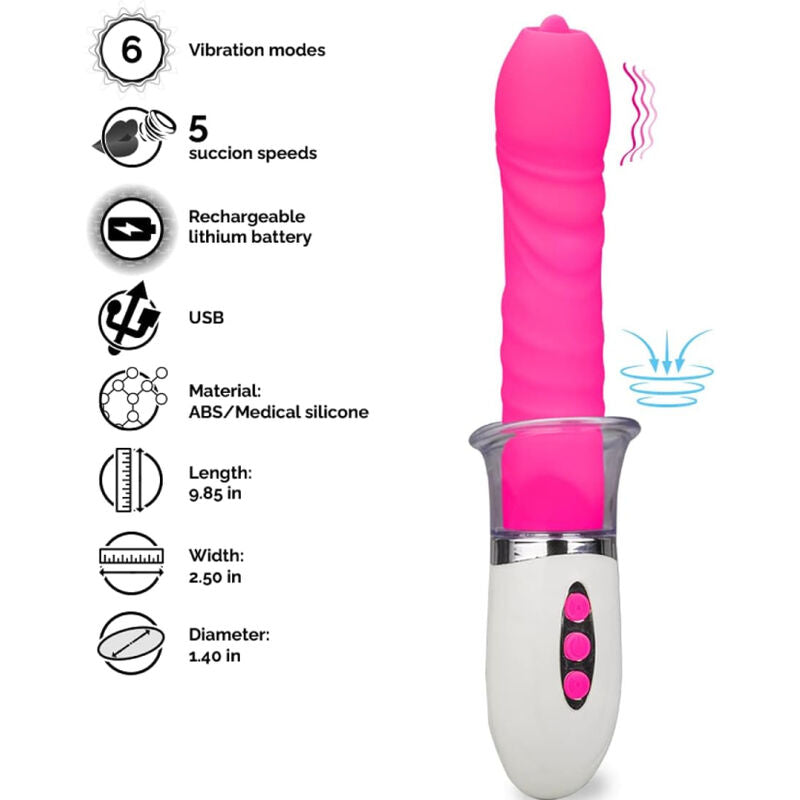 ARMONY - LIBERTY VIBRADOR & THRUSTING CON LENGUA