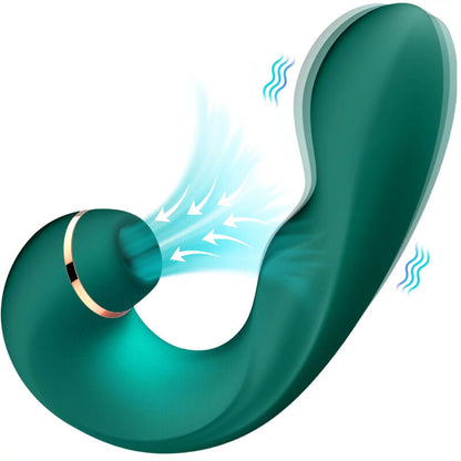 ARMONY - GREEN FLEXIBLE VIBRATOR &amp; SUCKER