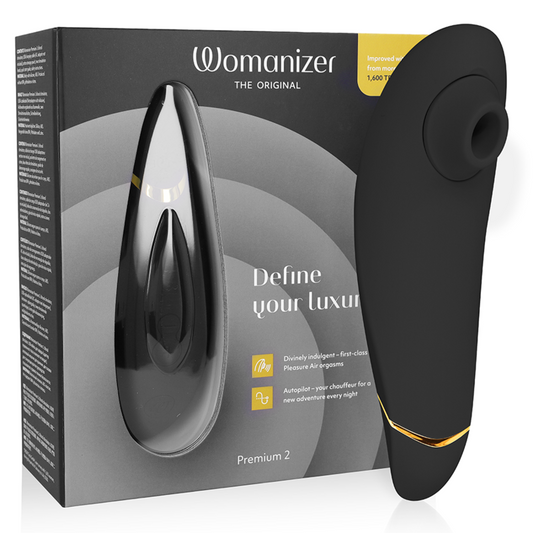 WOMANIZER - PREMIUM 2 BLACK CLITORIS STIMULATOR