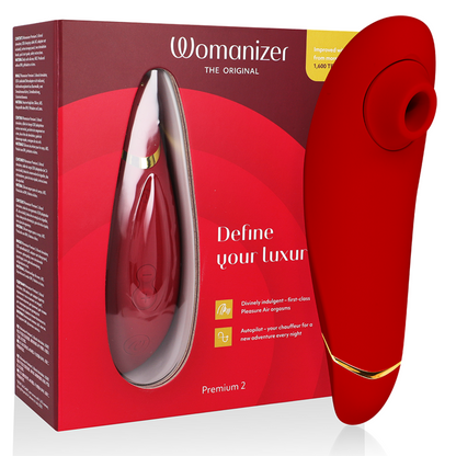 WOMANIZER - PREMIUM 2 ESTIMULADOR DE CLÍTORIS BURDEOS