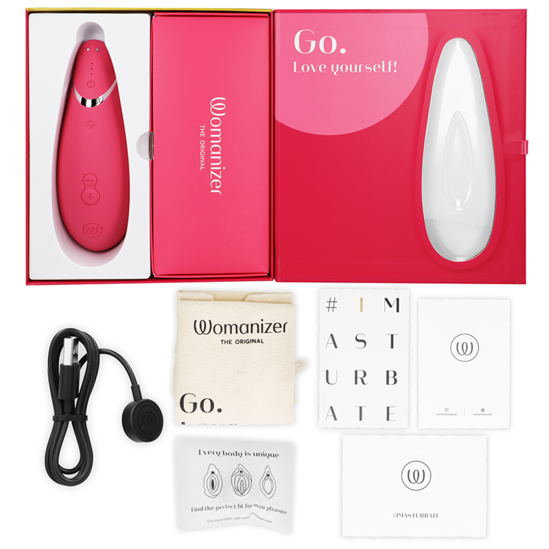 WOMANIZER - PREMIUM 2 RASPBERRY CLITORIS STIMULATOR