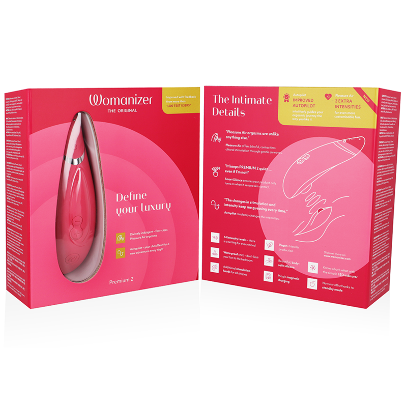 WOMANIZER - PREMIUM 2 RASPBERRY CLITORIS STIMULATOR