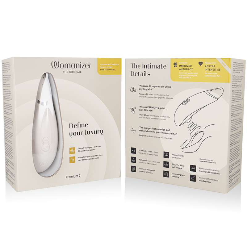 WOMANIZER - PREMIUM 2 CLITORIS STIMULATOR GREY