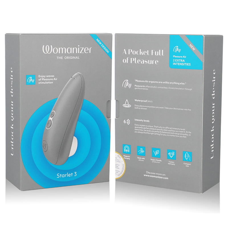 WOMANIZER - STARLET 3 CLITORIS STIMULATOR GREY