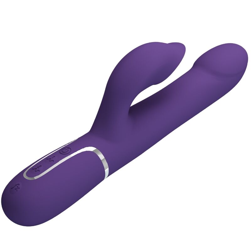 PRETTY LOVE - ZALIN VIBRATOR RABBIT PEARLS 4 IN 1 PURPLE