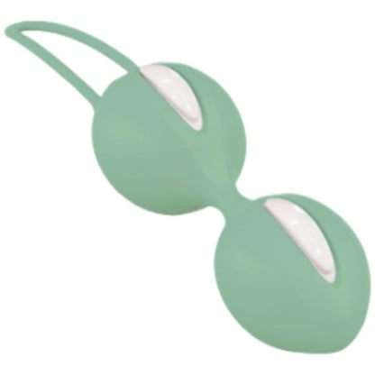 FUN FACTORY - SMARTBALLS DUO PELVIC BALLS WHITE / PISTACHIO GREEN