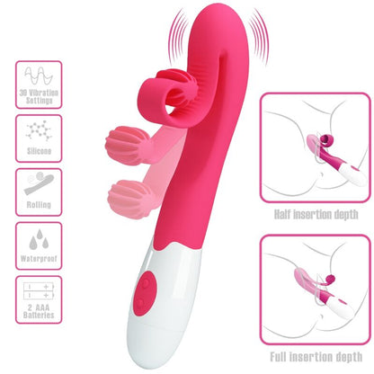 ROMANCE - PINK 30 SPEED VIBRATOR AND STIMULATOR