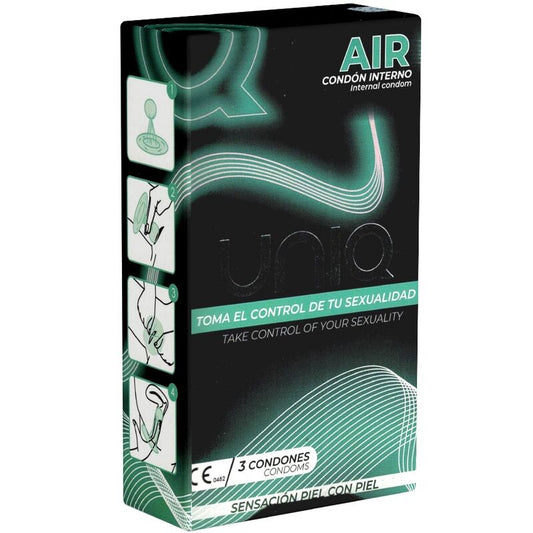 UNIQ - AIR LATEX-FREE FEMALE CONDOM 3 UNITS