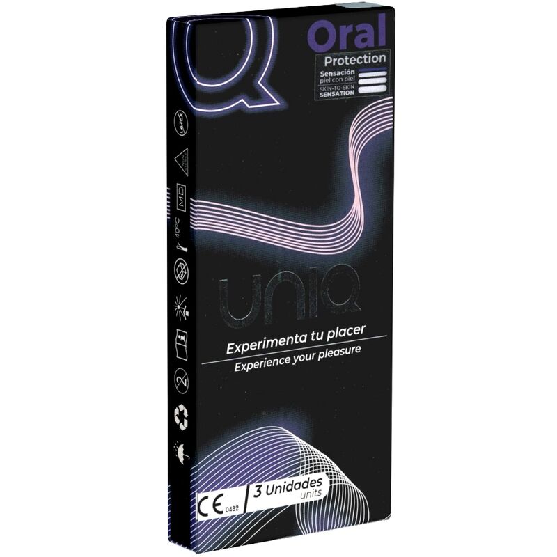 UNIQ - ORAL MASK LATEX-FREE CONDOMS 3 UNITS