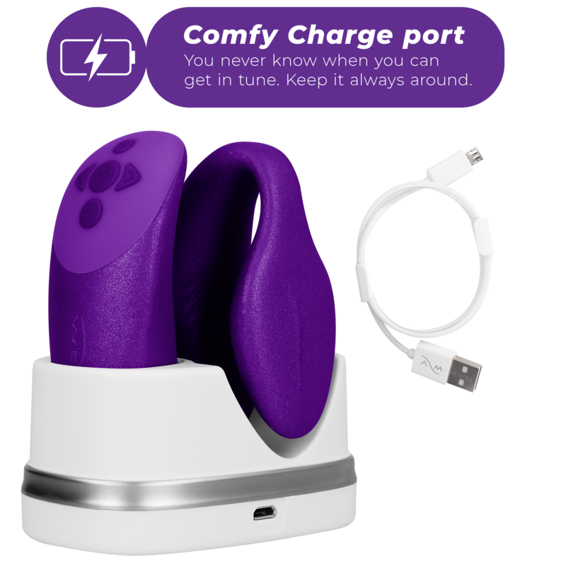 WE-VIBE - CHORUS VIBRADOR PAREJAS CON CONTROL SQUEEZE LILA