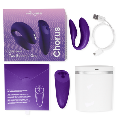 WE-VIBE - CHORUS VIBRATOR FOR COUPLES WITH SQUEEZE CONTROL - LILAC