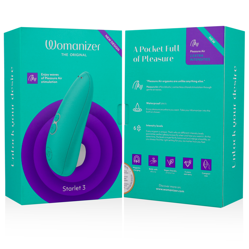 WOMANIZER - STARLET 3 CLITORIS STIMULATOR TURQUOISE