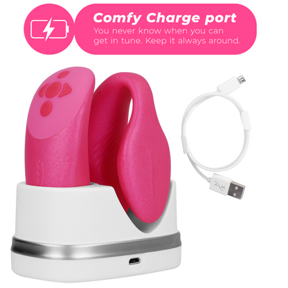 WE-VIBE - CHORUS VIBRATOR FOR COUPLES WITH SQUEEZE CONTROL - PINK