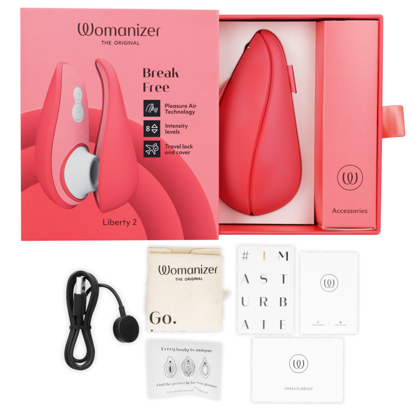 WOMANIZER - LIBERTY 2 CLITORIS STIMULATOR &amp; SUCKER LIGHT GREEN