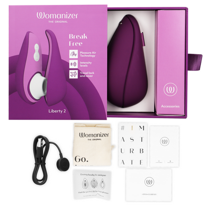 WOMANIZER - LIBERTY 2 CLITORIS STIMULATOR &amp; SUCKER LIGHT GREEN