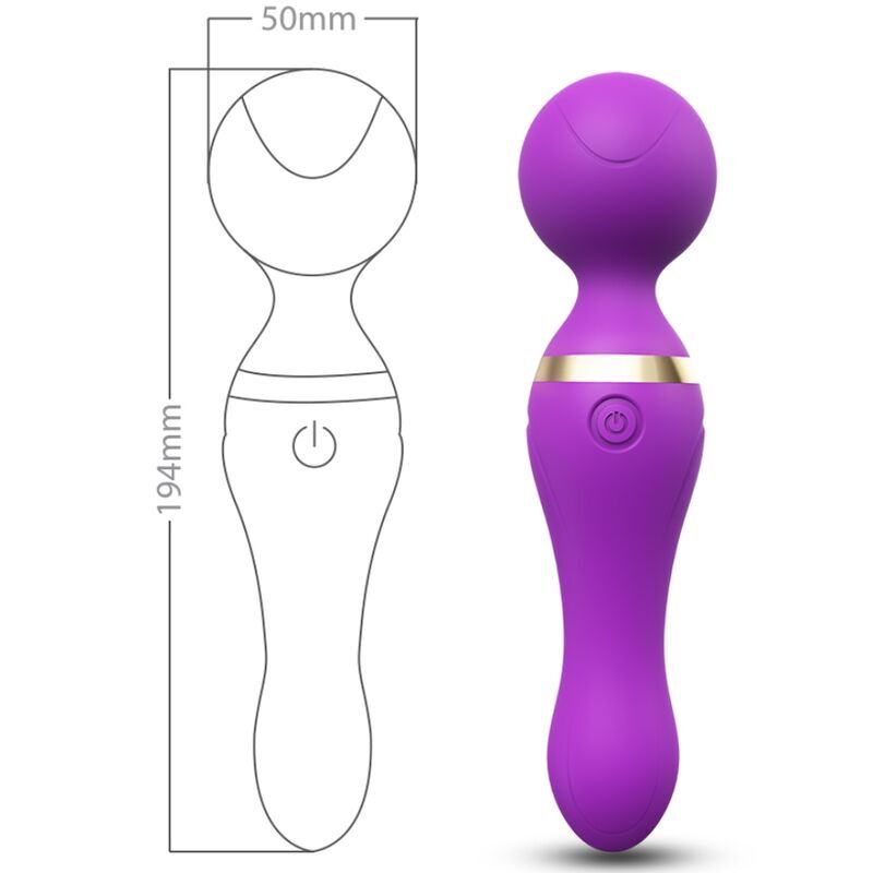 ARMONY - FREEZA FLEXIBLE HEAD MASSAGER &amp; VIBRATOR VIOLET