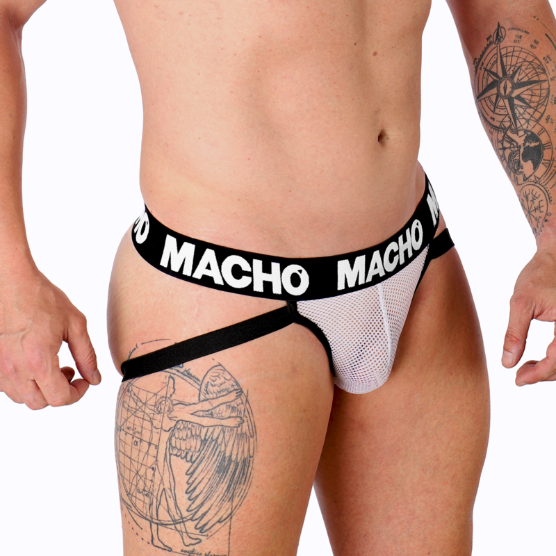 MALE - MX26X1 WHITE GRID JOCK S