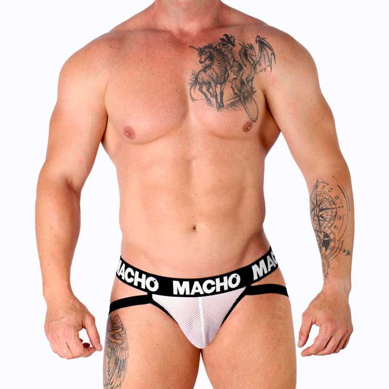 MALE - MX26X1 WHITE GRID JOCK S