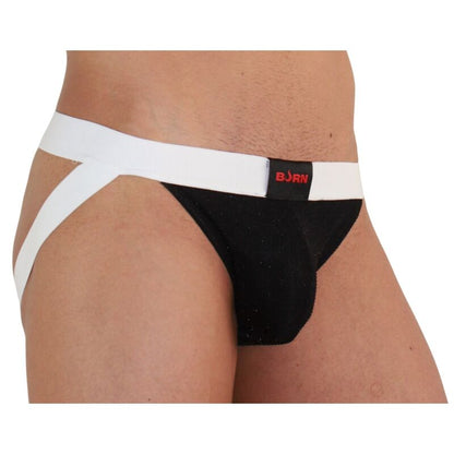 BURN - 004 BLACK/WHITE SHINY JOCK S