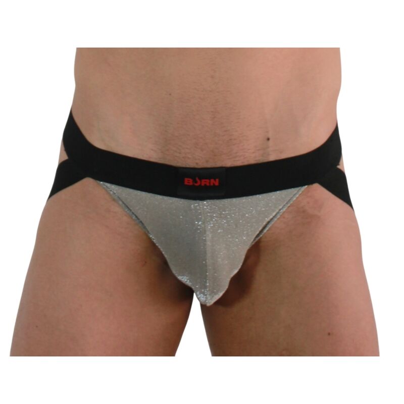 BURN - 001 SHINY JOCK BEIGE / BLACK S