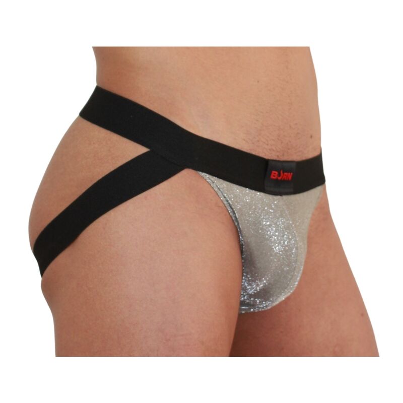 BURN - 001 SHINY JOCK BEIGE / BLACK S