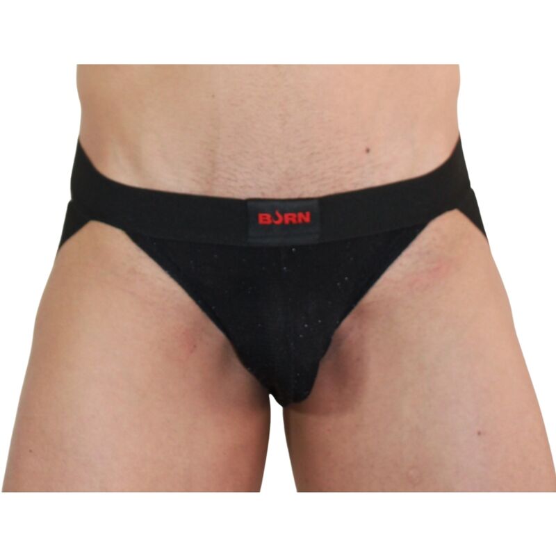 BURN - 003 BLACK SHINY JOCK S