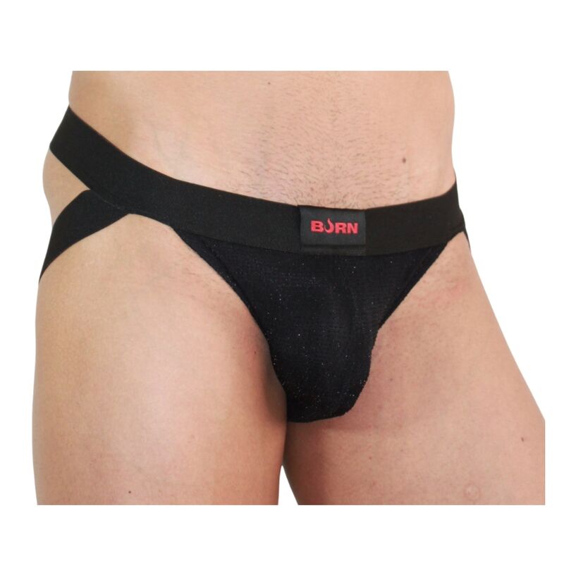 BURN - 003 BLACK SHINY JOCK S