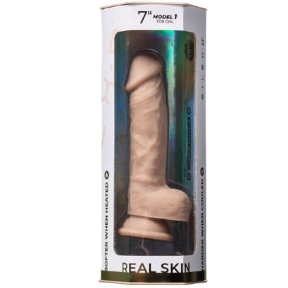 SILEXD - MODEL 1 REAL SKIN REALISTIC THERMO REACTIVE PENIS 17.8 CM PREMIUM SILEXPAN NATURAL