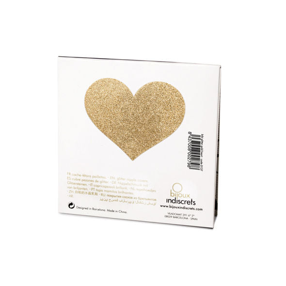 BIJOUX - INDISCRETS FLASH NIPPLE COVERS GOLDEN HEART