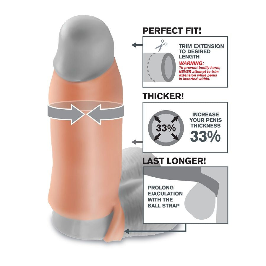 FANTASY X- TENSIONS - REAL FEEL PENIS EXTENSION XL