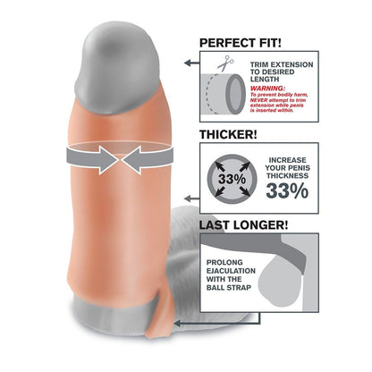 FANTASY X- TENSIONS - REAL FEEL PENIS EXTENSION XL