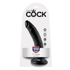 KING COCK - 7 BLACK PENIS 17.8 CM