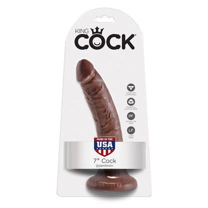 KING COCK - 7 CHOCOLATE COLOR PENIS 17.8 CM