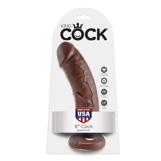 KING COCK - 8 BROWN PENIS 20.3 CM