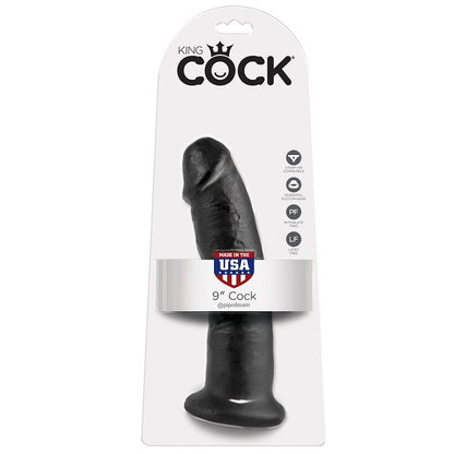 KING COCK - 9 BLACK PENIS 22.9 CM